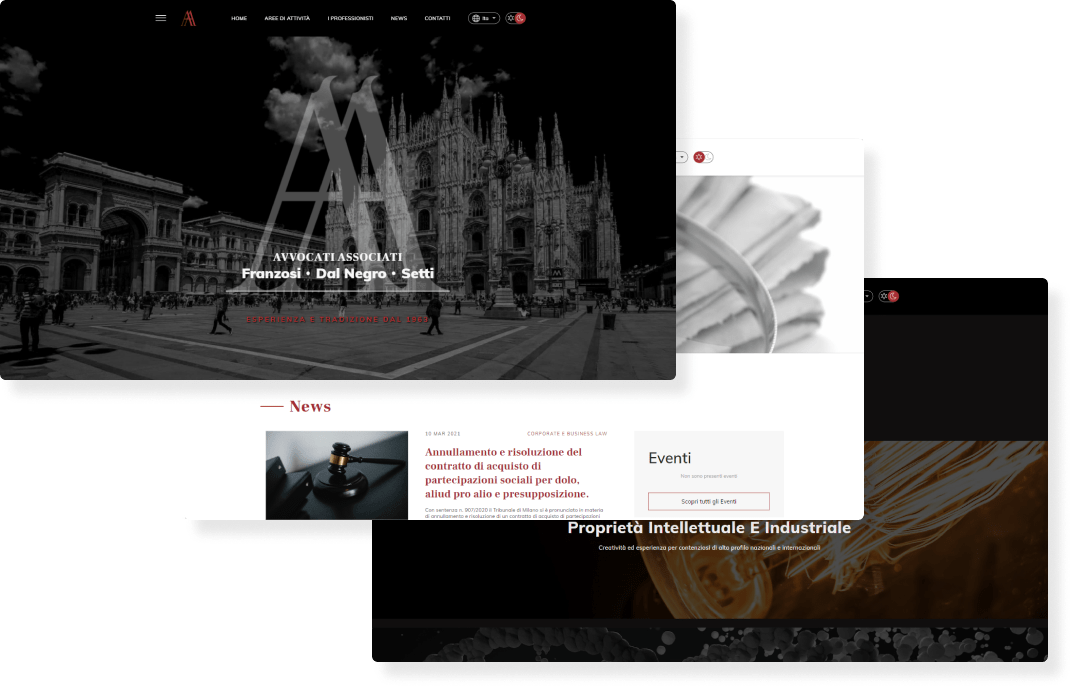 Law firm software, law firm management software and website 5 Avvocati Associati caso studio User Experience