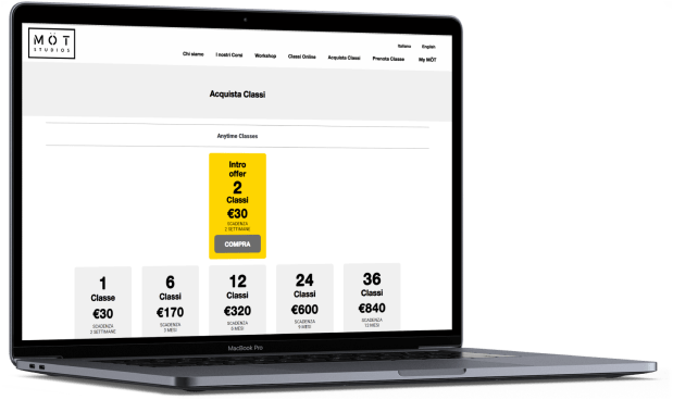 App per palestre Mot studios - by PurpleSoft 1 app per palestre sito