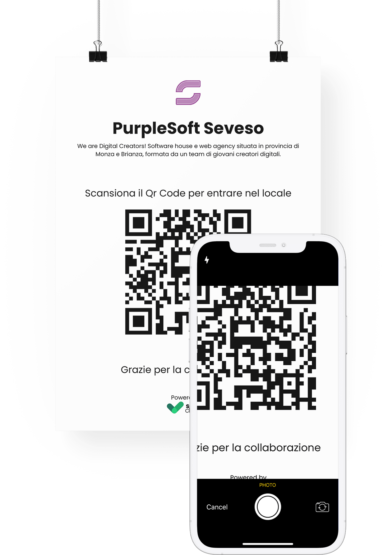 Safe Check-in - Digital Visitor Register 3 accesso tramite qr code