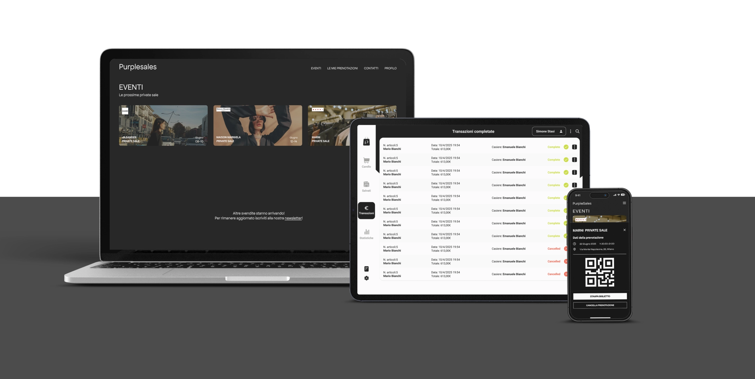 Purplesales gestionale #1 per private sales - PurpleSoft 2 Purplesales gestionale #1 per private sales - PurpleSoft