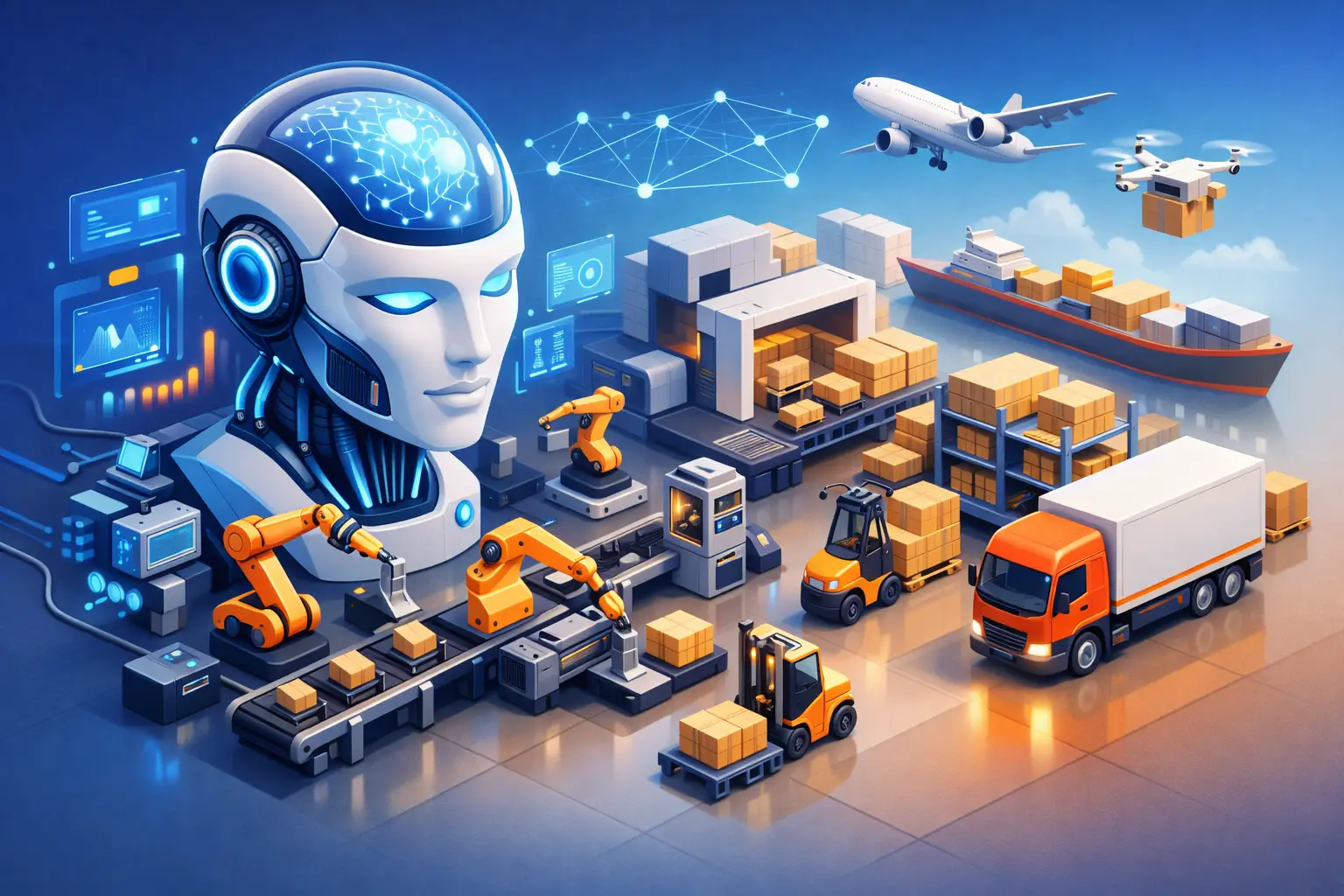 AI per manifattura, industria e logistica