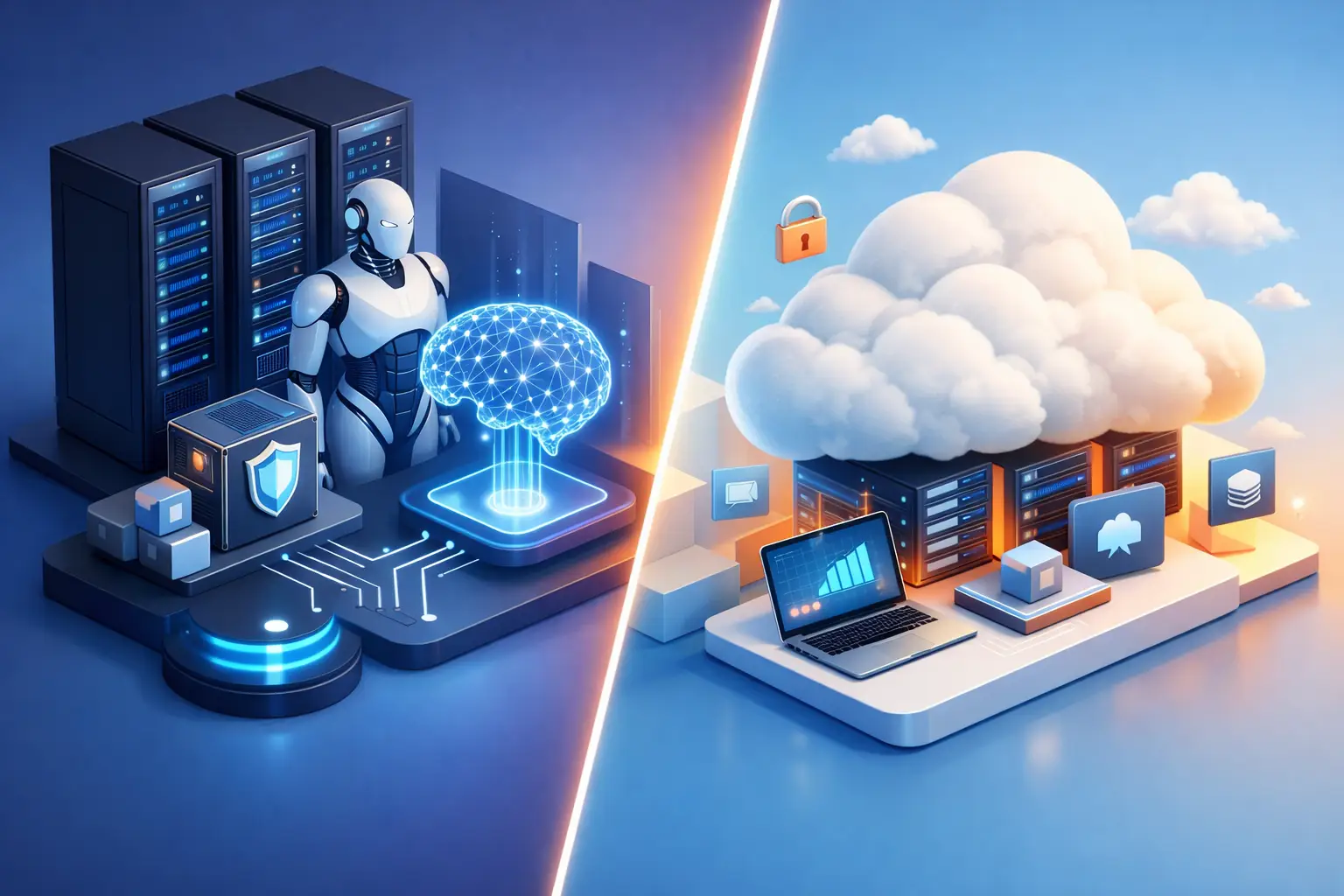 AI privata versus cloud pubblico: cosa scegliere