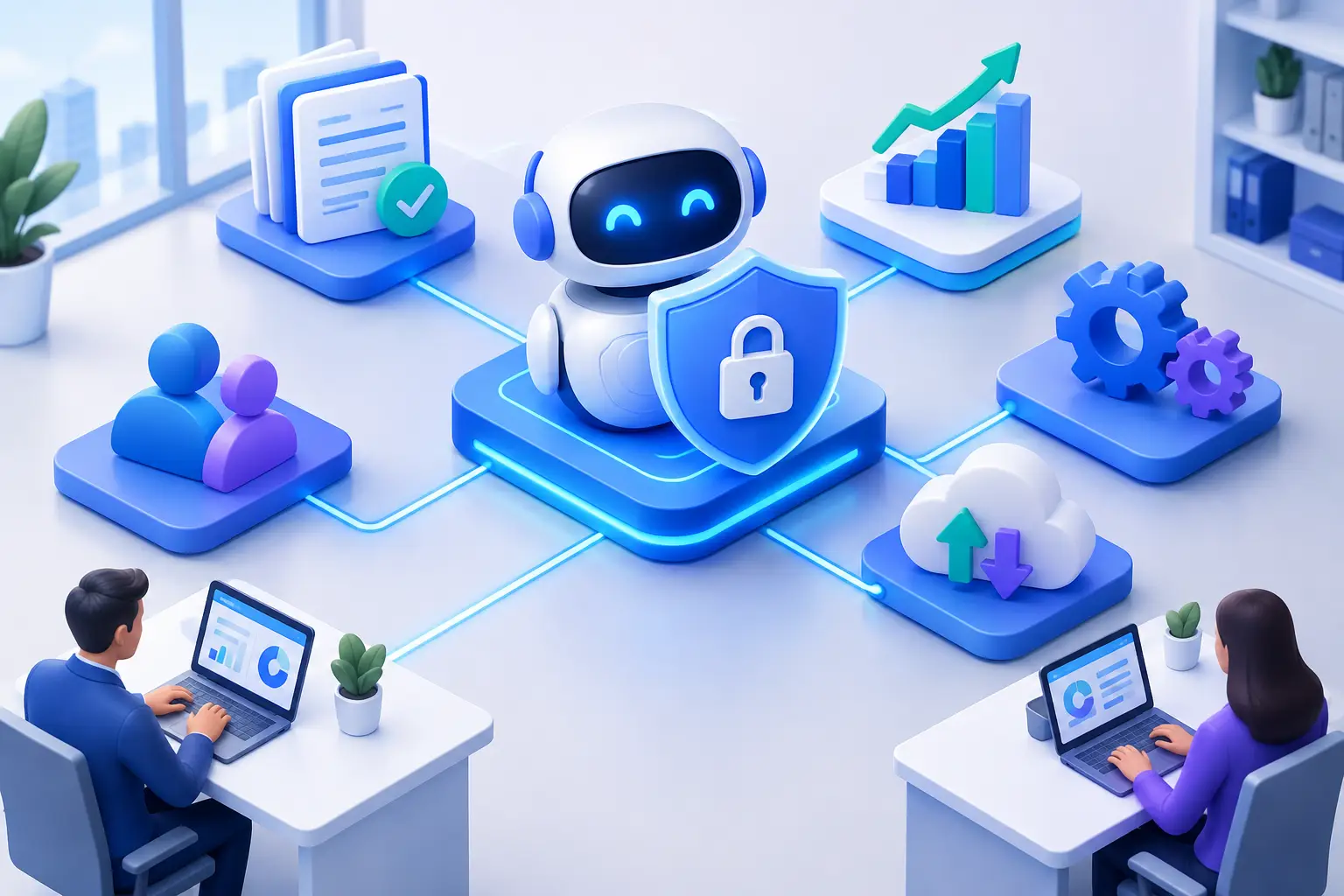 Software AI sicuro per processi aziendali